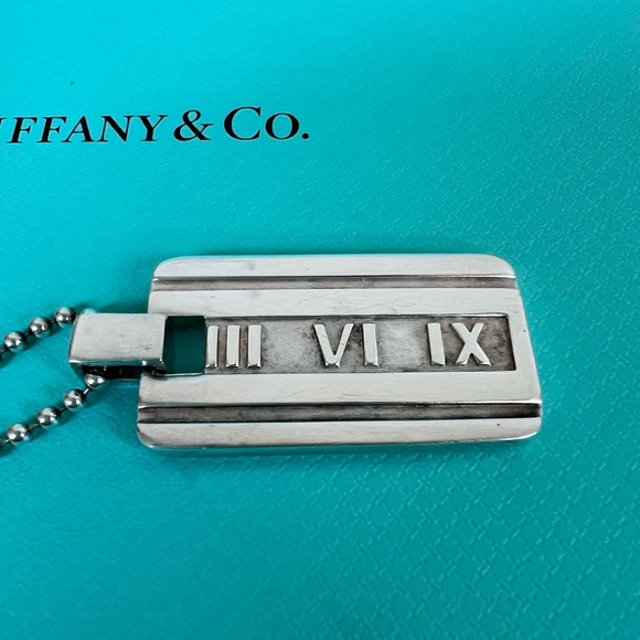 🔴Authentic TIFFANY & CO Numerical Dog Tag Necklace 🔴 - Picture 6 of 10